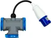 CEE Adapter Stromadapter CEE Stecker auf 3x Schukosteckdose Produktbild-Vorschau 1