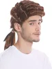 WIG ME UP Barocke Herren Perücke Edelmann Zopf Mahagoni Produktbild-Vorschau 4