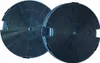Two black carbon filters for a kitchen hood, arranged diagonally. Produktbild-Vorschau