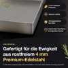 Grillplatte aus 4mm rostfreiem Edelstahl [40 x 30cm] - Produktbild-Vorschau 5