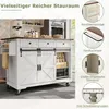 Kücheninsel mit Stauraum, Küchenwagen auf Rollen, Produktbild-Vorschau 5