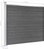 vidaXL Zaunelement WPC 175x146 cm Schwarz Produktbild-Vorschau 10