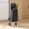 vidaXL Einkaufswagen Schwarz 35 x 28 x 92 cm Oxford-stoff Produktbild-Vorschau 2
