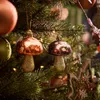 Christbaumschmuck Kunststoff Fliegenpilze 7.5cm 2er Set - Produktbild-Vorschau 3