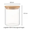 12er Set 190ml Vorratsgläser mit Bambusdeckel inkl. 18 Produktbild-Vorschau 2