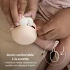 Difrax Silikon Schnullerhalter - Nude | Extra Produktbild-Vorschau 8