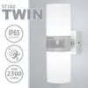 LED Außenwandleuchte ST102A1 TWIN-WH – 2x10W, 2300lm, Produktbild-Vorschau 1