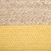 BELIANI Puf beżowo-żółty bawełna z jutą 44 x 44 cm styl Podgląd zdjęcia produktu 9