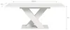 Esstisch ausziehbar Weiß X-Fußgestell 150-190 cm Produktbild-Vorschau 4