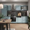 Küchenzeile Vicco R-Line Blau-Grau/Anthrazit 300 cm ohne Produktbild-Vorschau 4