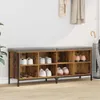 vidaXL Skriňa na topánky z regenerovaného dreva 131 x 35 x Náhľad obrázku produktu 2