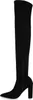 VAN HILL Damen Stiefel Overknees Blockabsatz Spitze Schuhe Produktbild-Vorschau 2