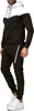 Herren Jogginganzug | Freizeitanzug 984 Schwarz-Weiss XXL Produktbild-Vorschau 1