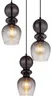 Globo Lighting Hängeleuchte Metall schwarz matt, Glas Produktbild-Vorschau 2