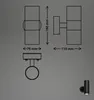 Briloner LED wandlamp, spatwater- en stofbeschermd, met op- Productafbeelding-voorbeeld 5