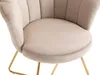 Stuhl 6er-Set - Samt & Metall - Beige & Goldfarben - FIORI Produktbild-Vorschau 6