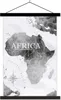 MuchoWow® Textilposter Weltkarte - Afrika - Farbe 40x60 cm Produktbild-Vorschau 1