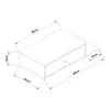 Wandregal 'Stor' mit Schublade 65x30x15 cm Schwarz Produktbild-Vorschau 4