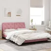The Living Store Bettgestell mit LED-Leuchten Rosa 140x200 Produktbild-Vorschau 6