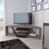 A modern living room corner with a TV stand, TV, and decorative items. Produktbild-Vorschau