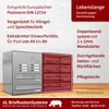 3er V2A Edelstahl Briefkastenanlage für Tür- Zaundurchwurf Produktbild-Vorschau 3