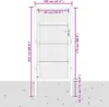 vidaXL Gartentor Anthrazit 100x175 cm Stahl Produktbild-Vorschau 6