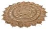 Juteteppich Cate Rund Naturfarbe Ø 120 cm handgewebt aus Produktbild-Vorschau 3