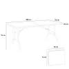 Klapptisch 180x74cm für Garten- und Rechteckcamping Produktbild-Vorschau 9