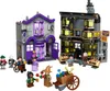 A LEGO set depicting two shops on Diagon Alley, with several minifigures. Produktbild-Vorschau