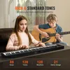 VEVOR Piano pliant 88 touches, Bluetooth et MIDI, portable, Voir les images du produit 3