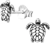 Ohrstecker Ohrringe 925 Sterling Silber Schildkröte Produktbild-Vorschau 1