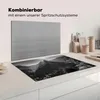 KitchenYeah© Herdabdeckplatte Sonne - Schwarz - Weiß - Produktbild-Vorschau 3
