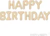 Ballon Girlande Happy Birthday 340x35cm Schriftzug Beige Produktbild-Vorschau 4