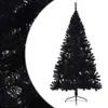 vidaXL Künstlicher Halb-Weihnachtsbaum mit Ständer Schwarz Produktbild-Vorschau 2