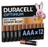 Duracell Optimum AAA, Wegwerpbatterij, AAA, Alkaline, 12 Productafbeelding-voorbeeld 2