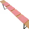 heimtexland ® Sitzkissen 4er Set  Bierbank Polster Auflage Produktbild-Vorschau 2