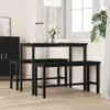 vidaXL Jedálenská lavica čierny dubový vzhľad 100 x 32,5 x Náhľad obrázku produktu 3
