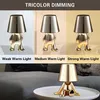 LED Tischlampe Gold Dimmbar USB Nachtlicht Deko Figur Produktbild-Vorschau 4