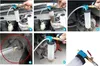 A collage of images showing a brake bleeding tool being used to change brake fluid in a car. Produktbild-Vorschau