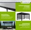 Juskys Seitenwand 4 m für Lamellendach Tahiti - Aluminium & Produktbild-Vorschau 6