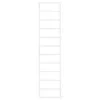 vidaXL Wieszak na ręczniki biały 24x12x96 cm stalowy Podgląd zdjęcia produktu 3