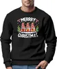 Sweatshirt Herren Weihnachtspullover Wichtel Aufdruck Merry Produktbild-Vorschau 1