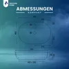 VBChome Badmöbel 80 cm Weiß Aufsatzwaschbecken mit Hahnloch Produktbild-Vorschau 7
