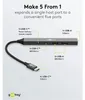 Slim 5-Port USB-Hub, USB-C auf USB-C/USB-A, 5 Gbit/s Produktbild-Vorschau 3
