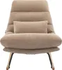 Schaukelsessel - Stoff - Taupe - RELIACO Produktbild-Vorschau 1