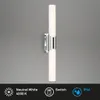 LED Badleuchte Spiegellampe IP44 11 W 4000K chrom Produktbild-Vorschau 1