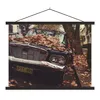 MuchoWow® Textilposter Auto - Herbstblätter - Landleben Produktbild-Vorschau 1