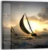 DEQORI Glasbild Echtglas 50x50 cm 'Segel im Sonnenlicht' Produktbild-Vorschau 1