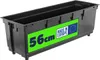 A black plastic planter insert with a green label showing "56cm" and the "Made in Europe" logo. Anteprima dell’immagine prodotto