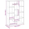 vidaXL Bücherregal Grau Sonoma 102x29x143 cm Holzwerkstoff Produktbild-Vorschau 8